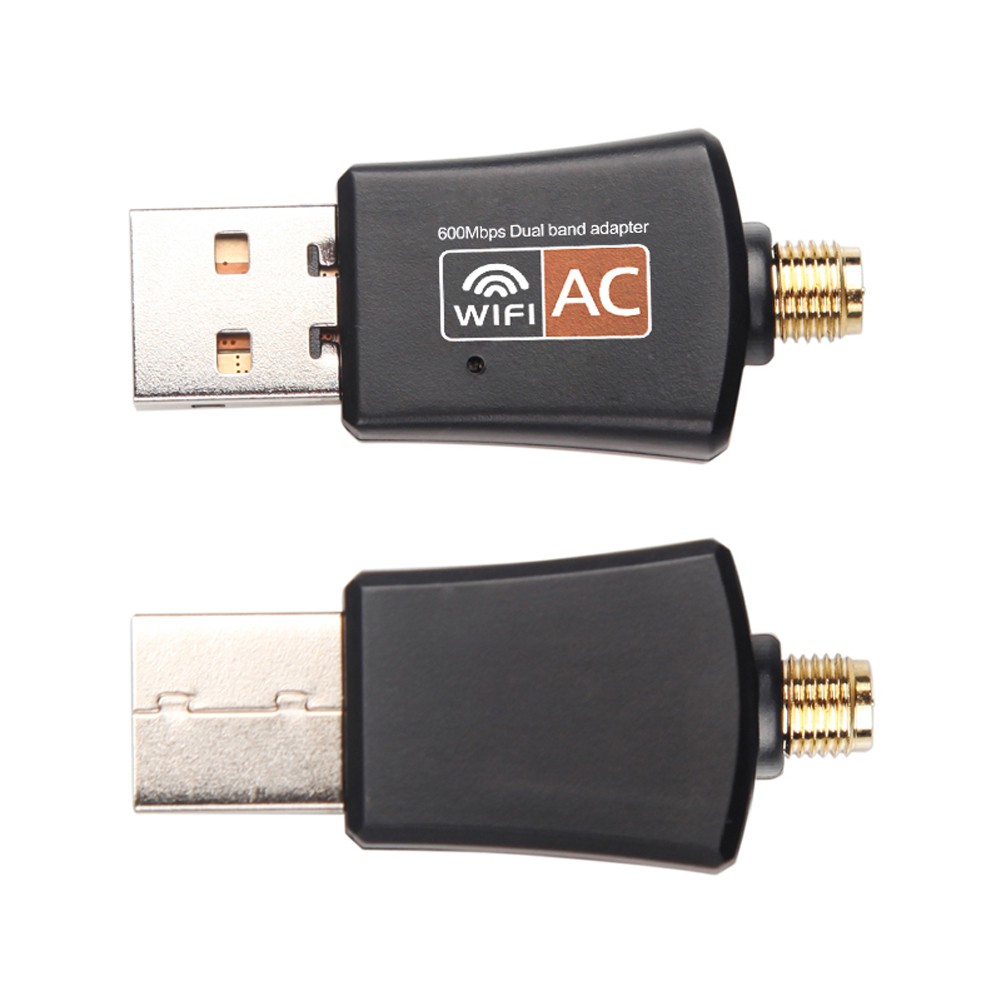 【Rememberme】600Mbps Dual Band 5GHz Wireless Lan USB PC WiFi Adapter w/ Antenna 802.11AC | WebRaoVat - webraovat.net.vn