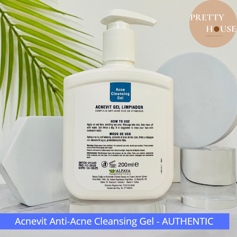 Sữa rửa mặt dành cho da mụn ACNEVIT Anti-Acne Cleansing Gel