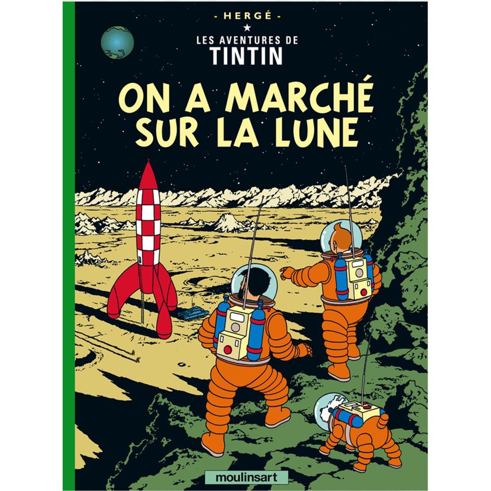 Truyện tranh thiếu nhi tiếng Pháp: Les Aventures de Tintin - On A Marché Sur La Lune Tome 17