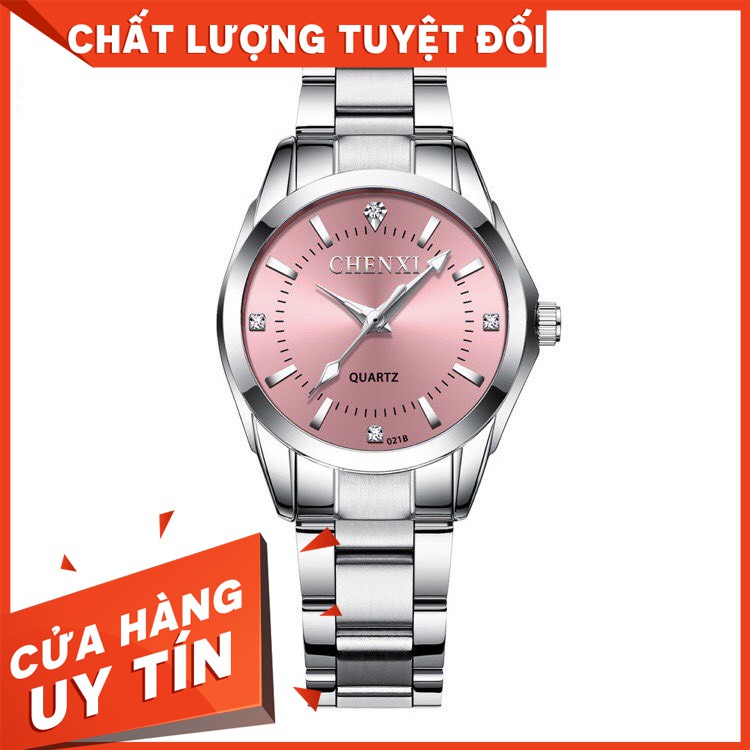ĐỒNG HỒ NỮ CHÍNH HÃNG CHENXI DÂY THÉP CAO CẤP MẶT ĐÍNH ĐÁ SANG TRỌNG