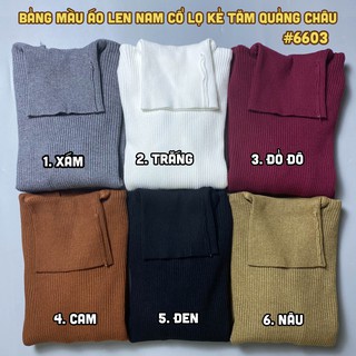 Áo len nam cổ lọ nam kẻ tăm TQ xịn xò - xuongaolen.com
