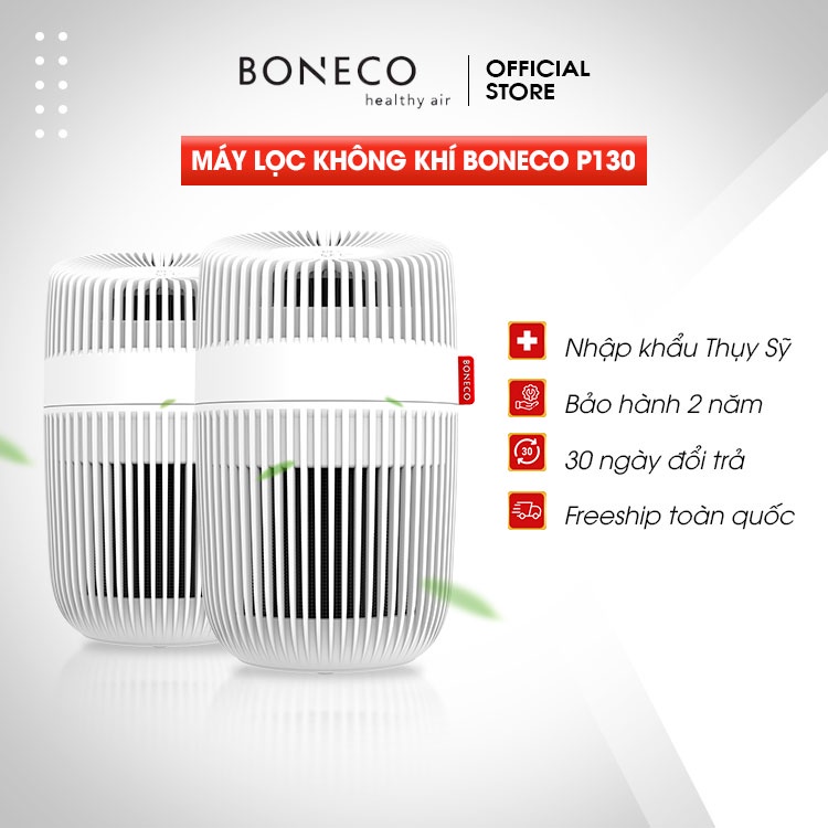 Máy Lọc Không Khí BONECO P130 Bộ Lọc HEPA Lọc Bụi, Vi Khuẩn, Khử Mùi Phòng Ngủ - Hàng Chính Hãng, Bảo Hành 24 Tháng