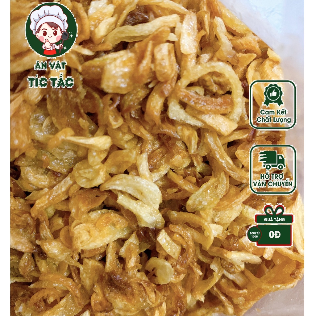 100G Hành Phi Nhà Làm Loại Ngon Nhất Siêu Thơm Giòn Không Trộn Bột Dùng Chung Bánh Tráng