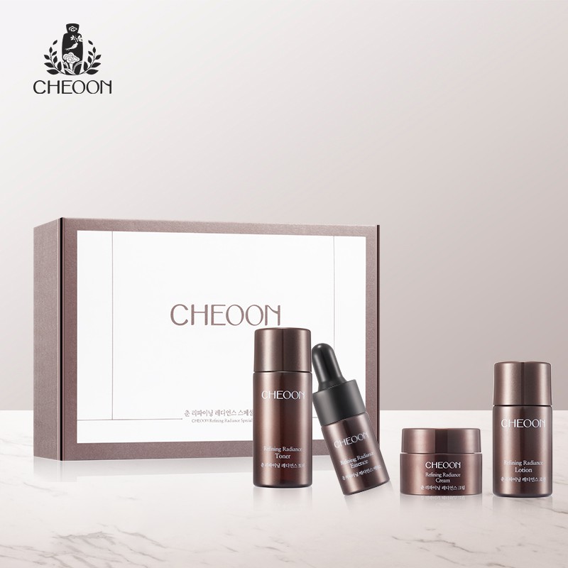 Bộ sản phẩm dưỡng ẩm cho làn da mềm mịn,chiết xuất từ thiên nhiên CHEOON- Refining Radiance Special Kit