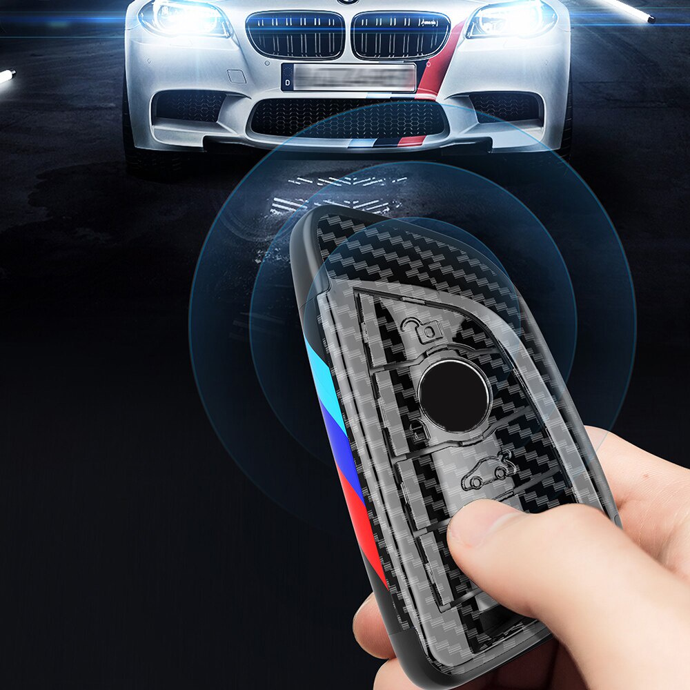 Ốp bảo vệ chìa khóa xe hơi bằng sợi carbon ABS cho Bmw G20 G30 X1 X3 X4 X5 G05 X6
