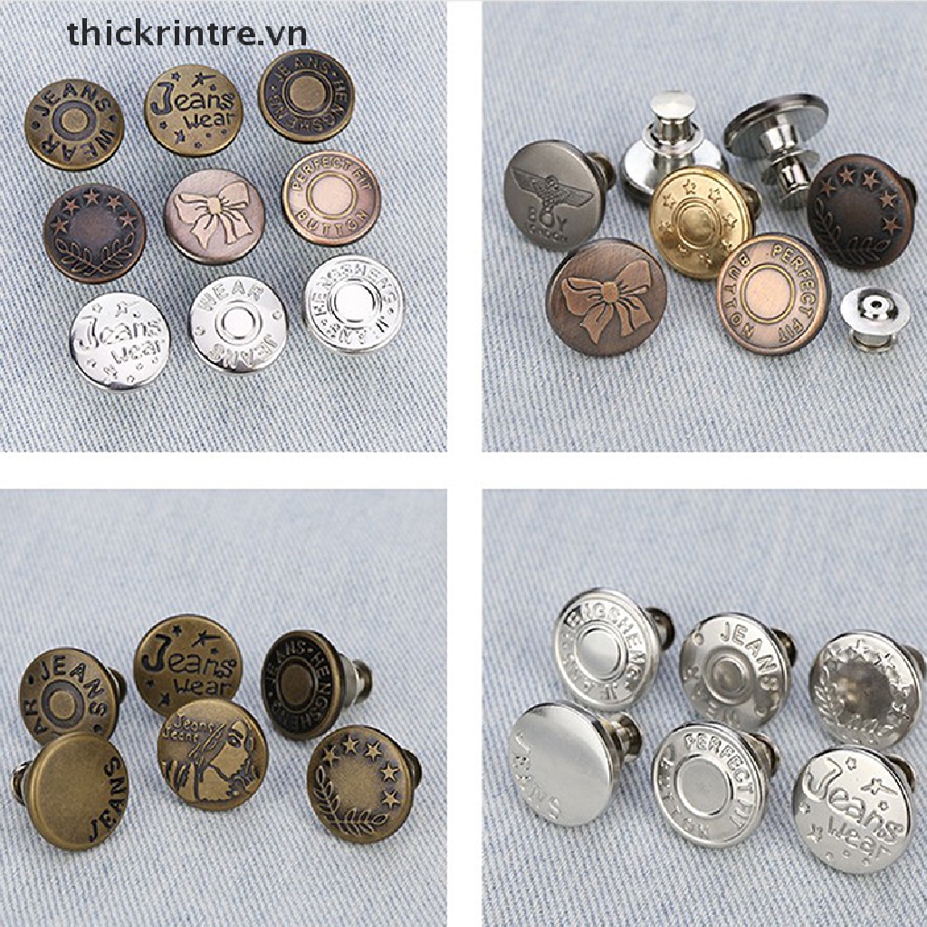[Mới] Nút Bấm Điều Chỉnh Quần Jean Giảm Eo Không Cần Đóng Đinh