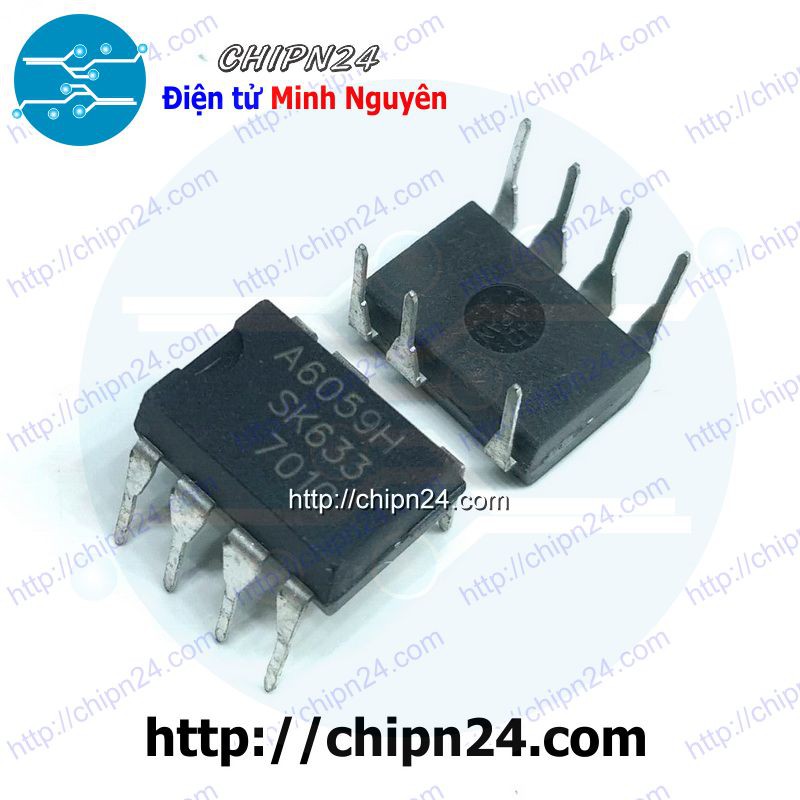 [1 CON] IC A6059 DIP-7 (STR-A6059H A6059H 6059 PWM) (IC nguồn PWM chuyển đổi AC-DC)