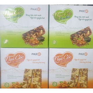 [ GIẢM CÂN ĂN KIÊNG TIẾT KIỆM]  Combo 2 Hộp Ngũ Cốc Chà Bông x 2 Ngũ Cốc Rong Biển Phúc An