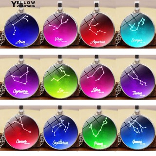 Dây chuyền mặt đá phối hình kí hiệu chòm sao độc đáo