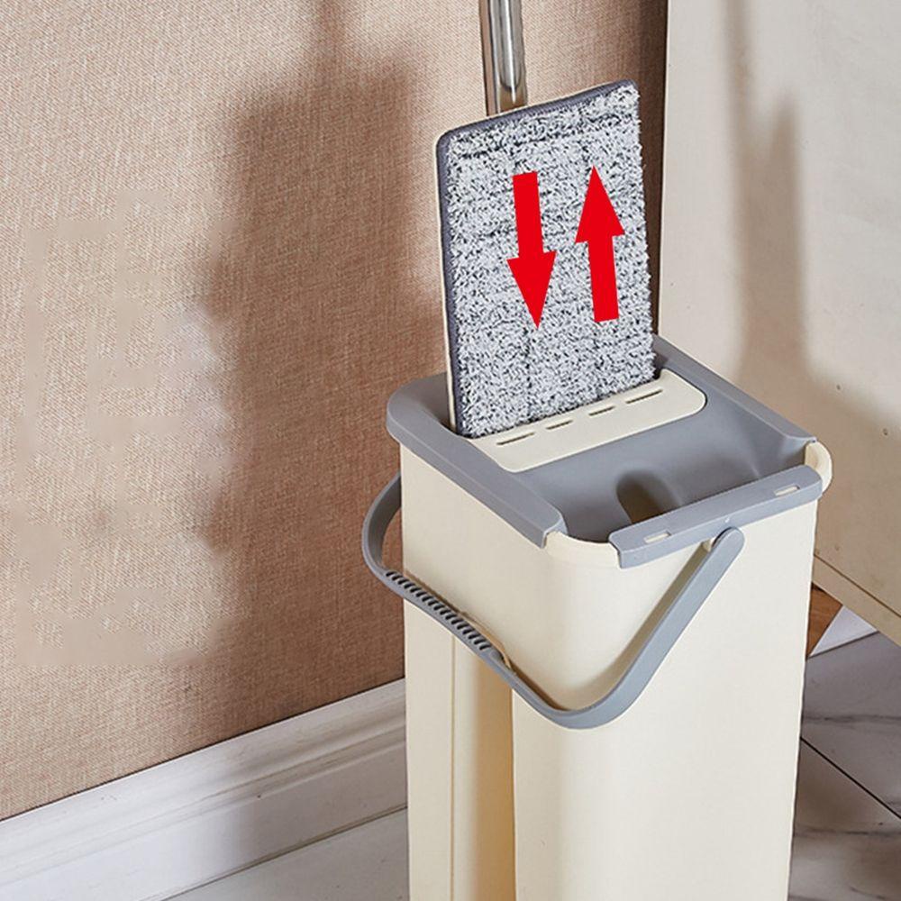 Cây Lau Nhà Phẳng Dạng Nhấn Nhanh Khô Chống Ăn Mòn Có Thể Điều Chỉnh Tiện Lợi