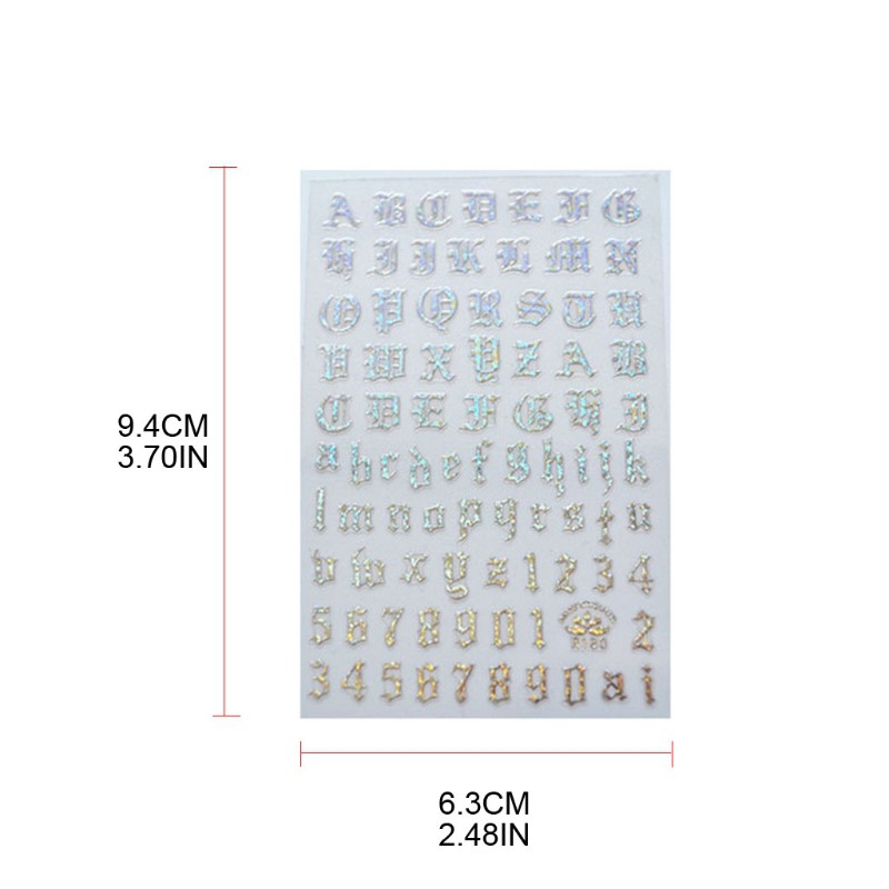 Set 4 Nhãn Dán Trang Trí Móng Tay