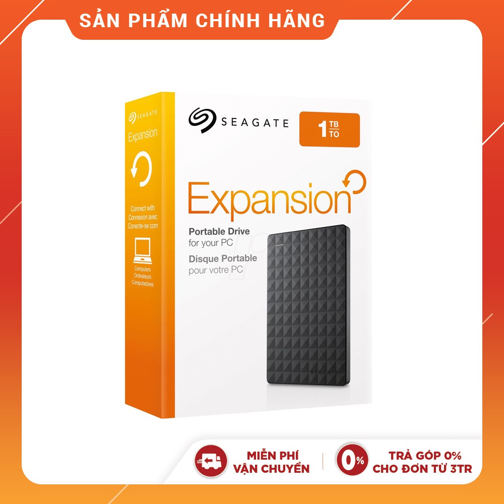 [NHẬP ELSEAGATE09 GIẢM 150K ĐƠN TỪ 1 TR]Ổ Cứng Di Động Seagate Expansion Portable 1TB