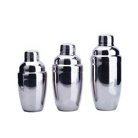 Bình Lắc Shaker Inox Pha Chế Thể Tích 350ML, 550ML, 750ML (Đã bao gồm nắp)