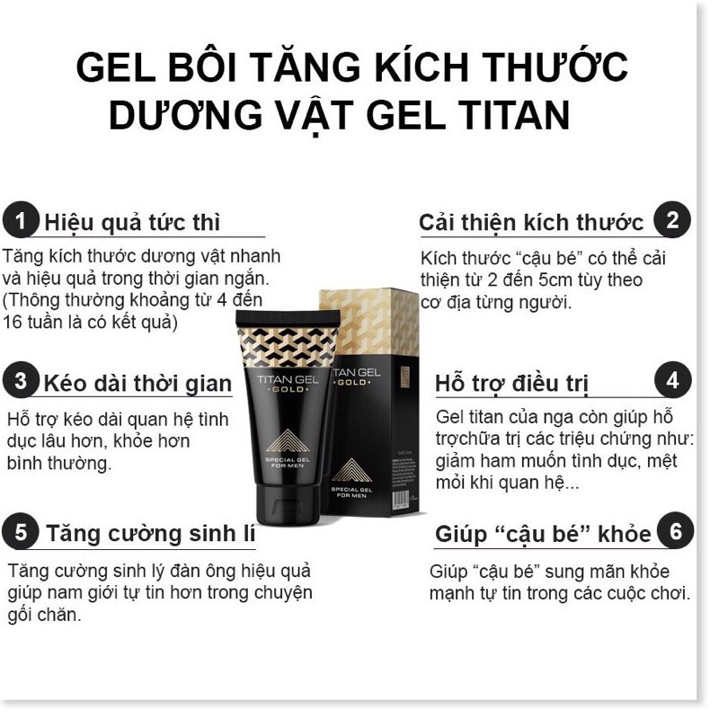 Maral - Gel  - Cải tiến từ Titan - Gel Hàng Nga chính hãng mp 107 (Che tên khi nhận hàng)