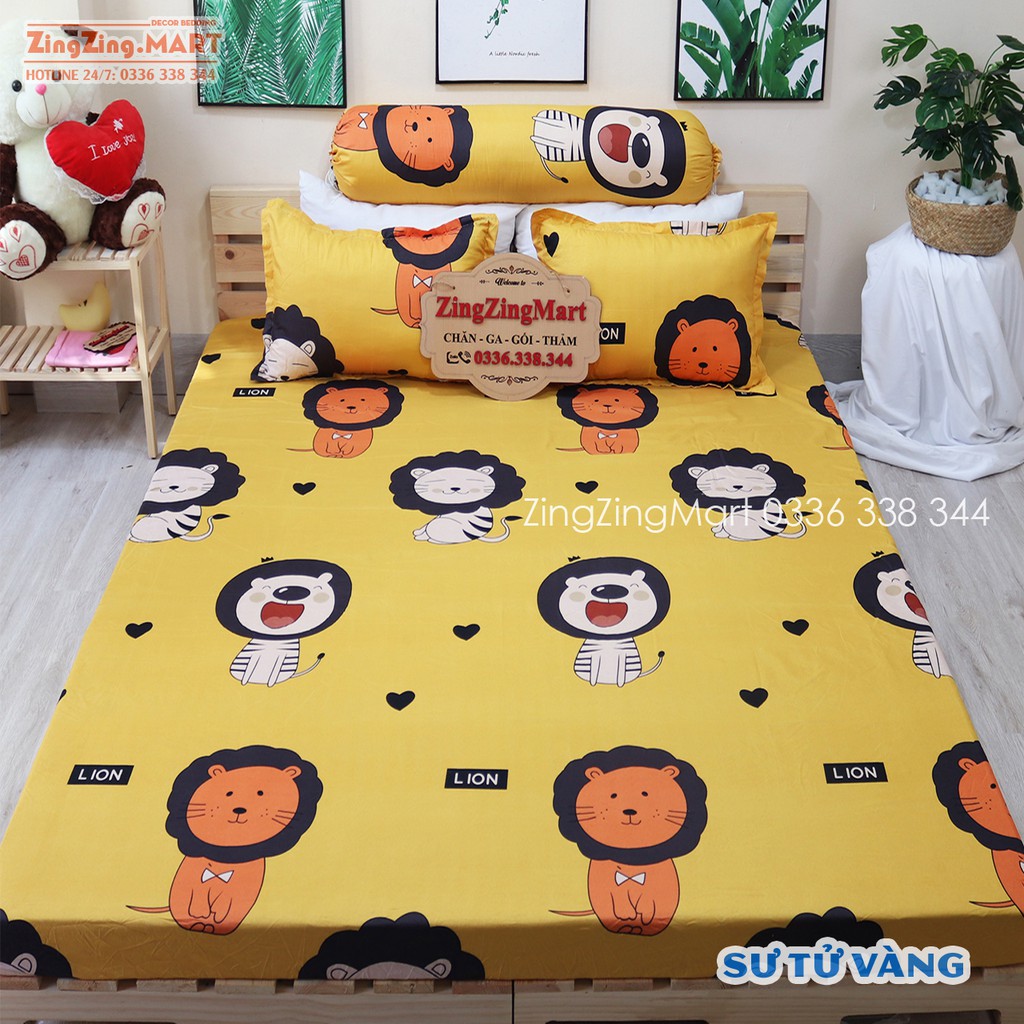 Bộ Ga Gối Poly Ga trải giường | Bộ Drap giường - Họa Tiết Nhiều Mẫu - ZingZingMart