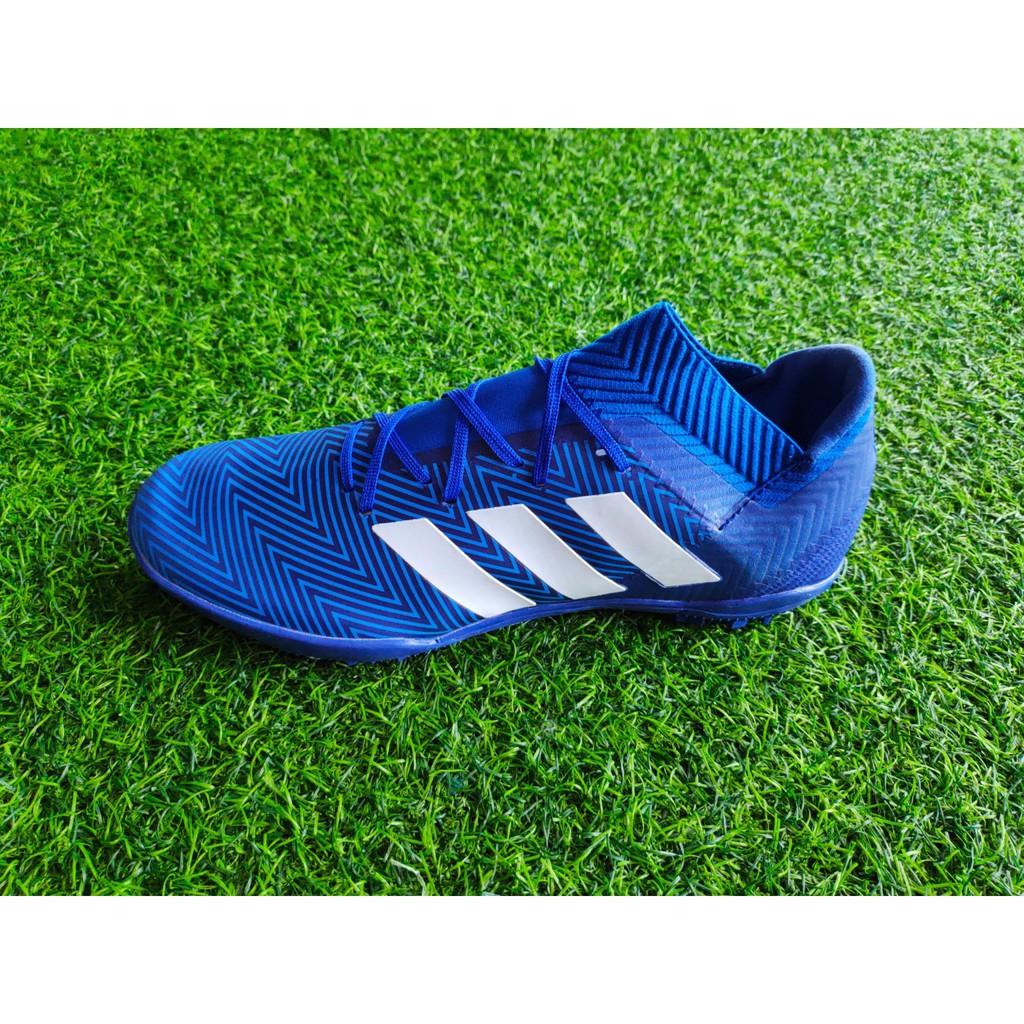 Giày bóng đá Adidas Nemeiz cổ chéo Messi 18.3 TF ( Xanh Dương )