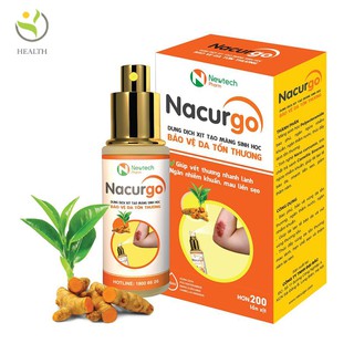 Xịt Nacurgo băng vết thương dạng xịt giúp mau lành vết thương - Healthy Pharmacy