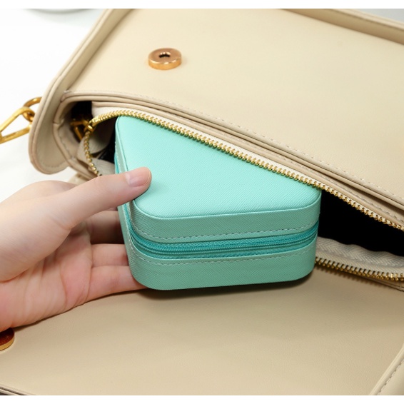 Hộp Đựng Nư Trang, Hộp đựng trang sức mini bằng da cao cấp