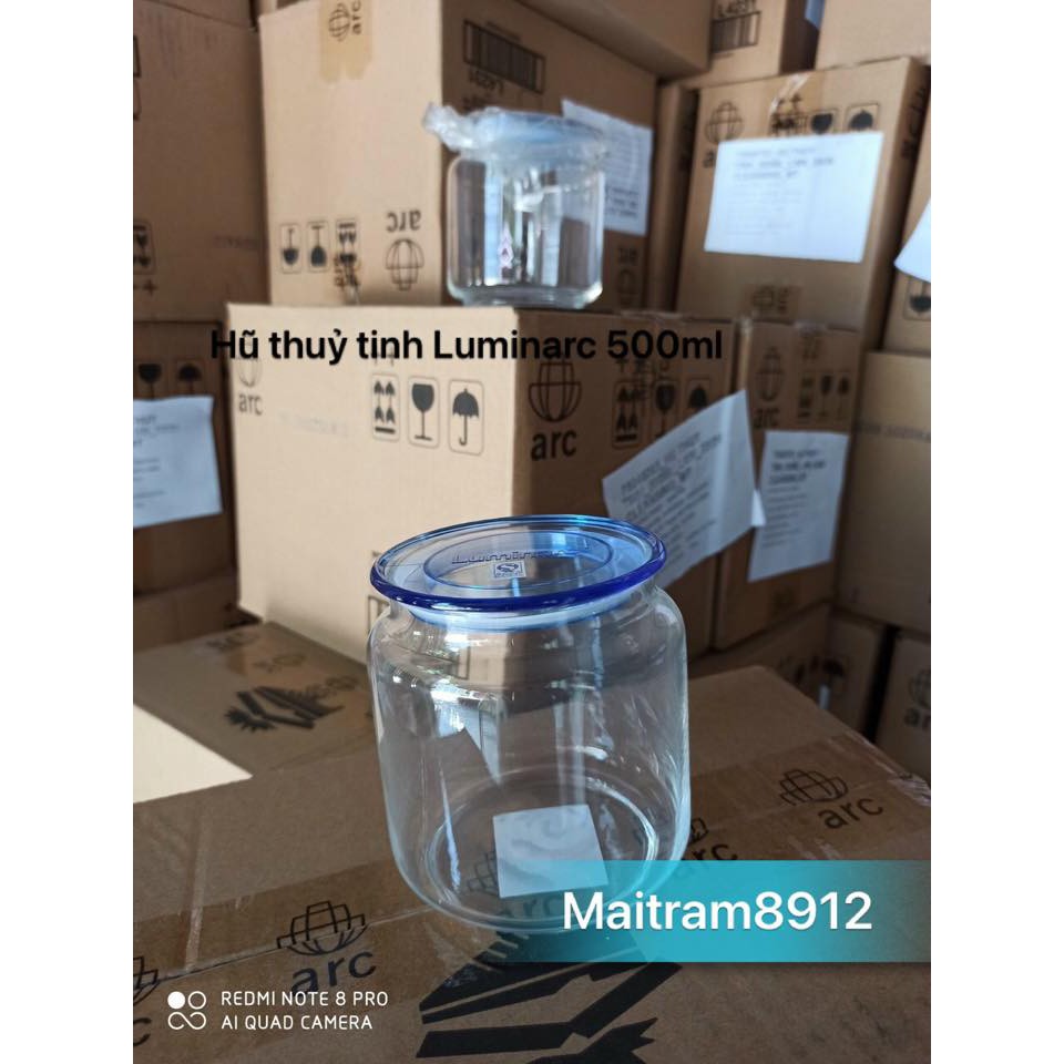 Hũ thủy tinh 500ml đến 1000 ml (1 lít). Hộp tròn thủy tinh Rondo Luminarc 500ml/1000ml/1L/1 lit cao cấp | BigBuy360 - bigbuy360.vn