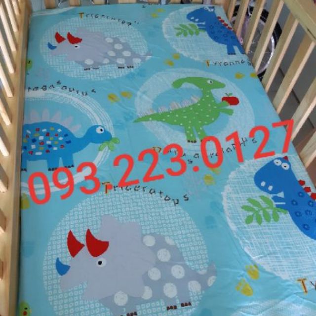 Tấm drap bao nệm hình con vật 62 x 110