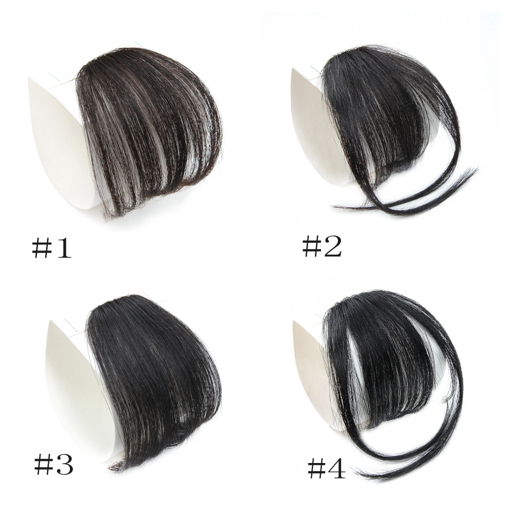 Tóc mái giả nối dài bằng sợi tổng hợp có kẹp gắn siêu tiện lợi dành cho nữ