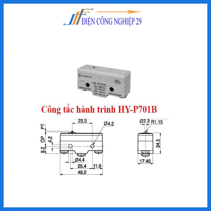 Công tắc hành trình HY-P701B hanyoung nux