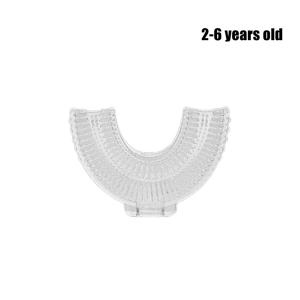 Bàn Chải Đánh Răng Silicone Xoay 360 Độ Hình Chữ U Chống Bụi Cho Bé