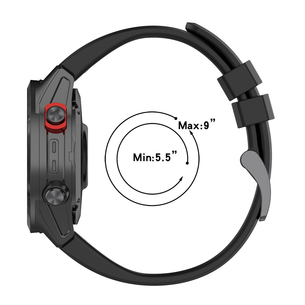 Dây Đeo Thay Thế Chất Liệu Silicon Phối Khóa Kim Loại Thời Trang Cho Garmin Fenix 7 7s 7x 20/22/26mm
