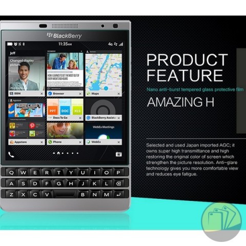 Dán cường lực 9H cho Blackberry Passport Silver Edition hiệu Nillkin