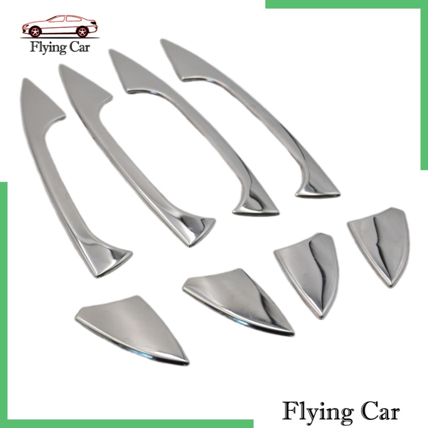 Viền Bọc Tay Nắm Cửa Xe Hơi Mercedes Benz B / C / E / GLK / ML / CLA W204 W212 Bằng Chrome
