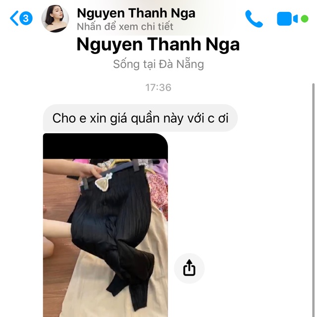 1 quần nhăn sz L tr