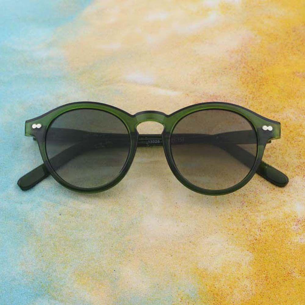 Kính Mát Gọng Tròn Tròn Màu Trà Xanh Thời Trang Hàn Quốc