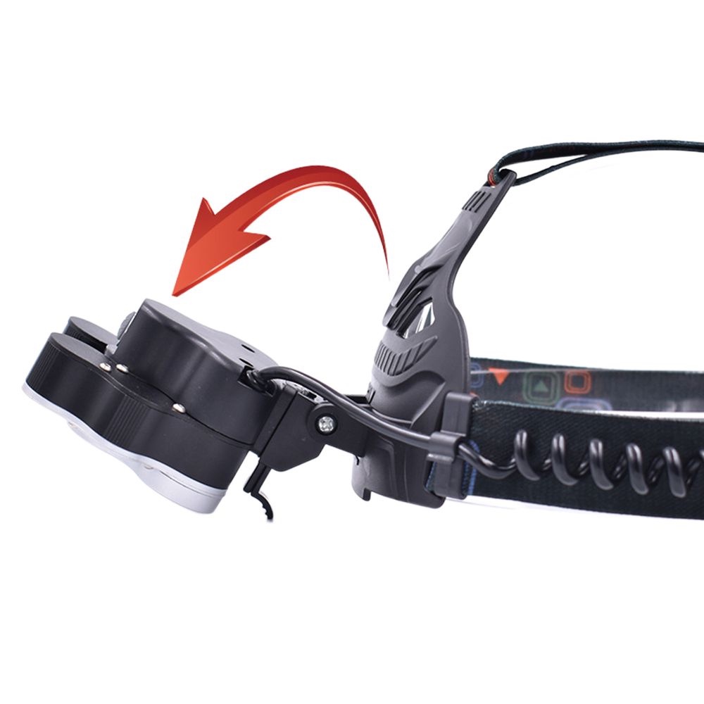 Đèn LED Đeo Đầu 7 Bóng Có Cảm Biến Kết Nối USB