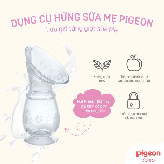 Dụng cụ hứng sữa mẹ Pigeon