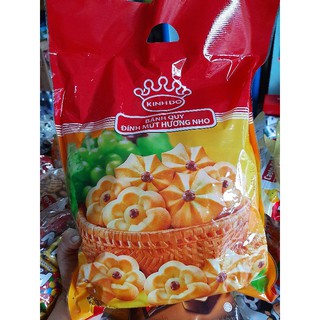 Bánh quy đính mứt hương nho/ hương dừa túi 450g