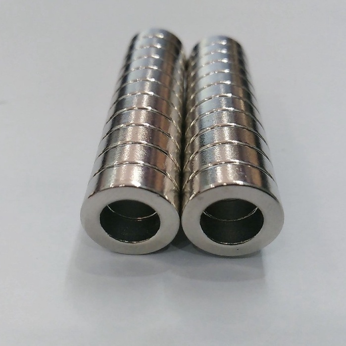 Nam châm hình nhẫn kích thước 15x5 lỗ 9mm GAOMS, siêu cường