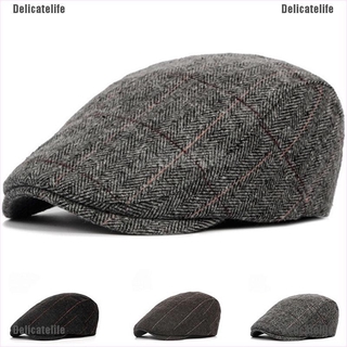 Mũ beret vải sọc thể thao dành cho nam