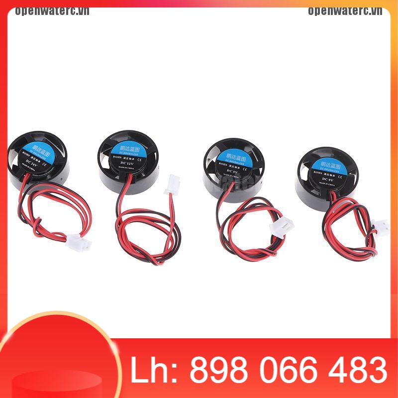 Quạt Tản Nhiệt Tròn Mini 25.5x10mm 5v 9v 12v 24v