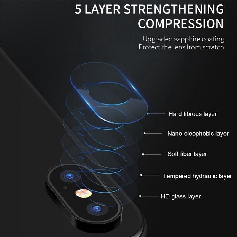 Kính cường lực bảo vệ camera mini thích hợp cho iPhone 7 8 6 6s plus X XS max XR 11 12 pro max 12