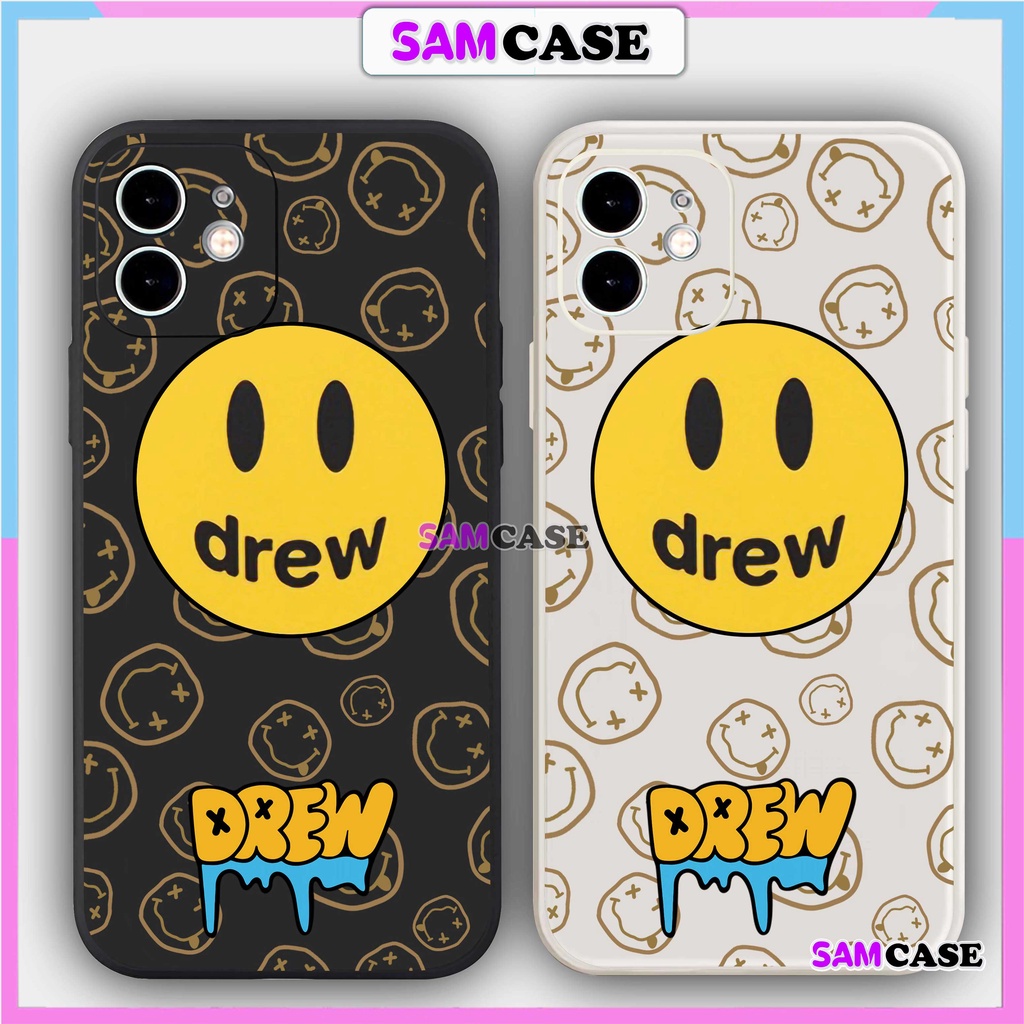 Ốp lưng iPhone 6/6s/7/8/X/XS/11/12/13/14 Pro Plus Max viền vuông chống sốc bảo vệ camera silicon mềm Họa tiết Drew4-1