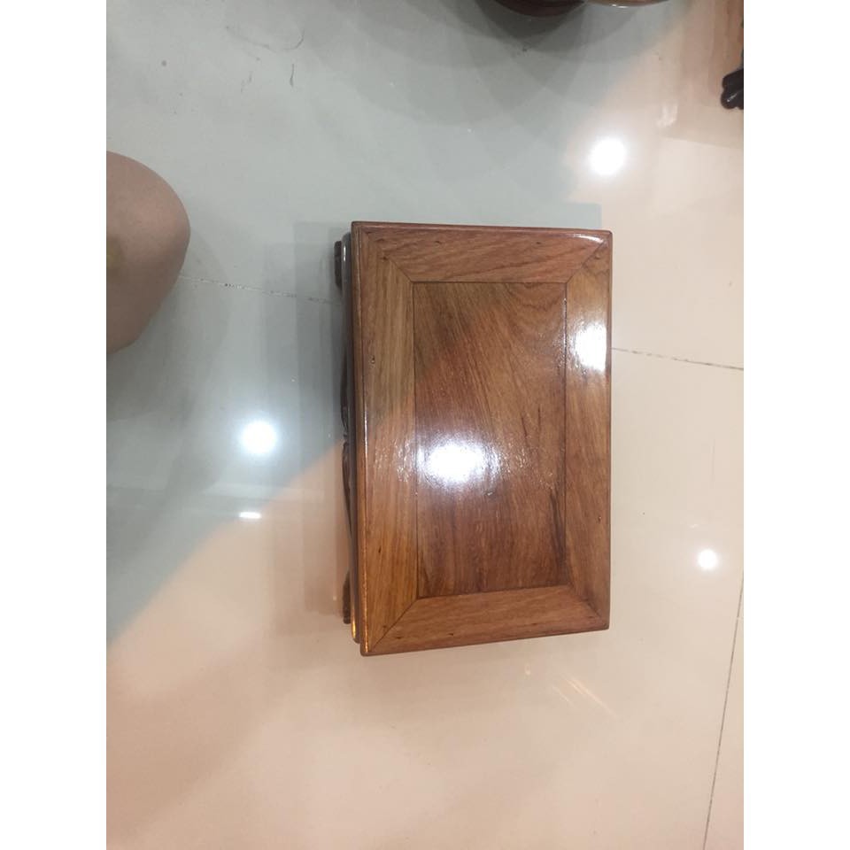 Bàn osin gỗ hương, kích thước 20x30cm cao 12,5cm, thích hợp kê vật dụng cho trang thờ thần tài thổ địa ngày tết | BigBuy360 - bigbuy360.vn