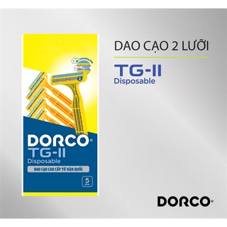 Dao Cạo 2 Lưỡi Dorco TG 710YL-5P (05 Dao Cạo)
