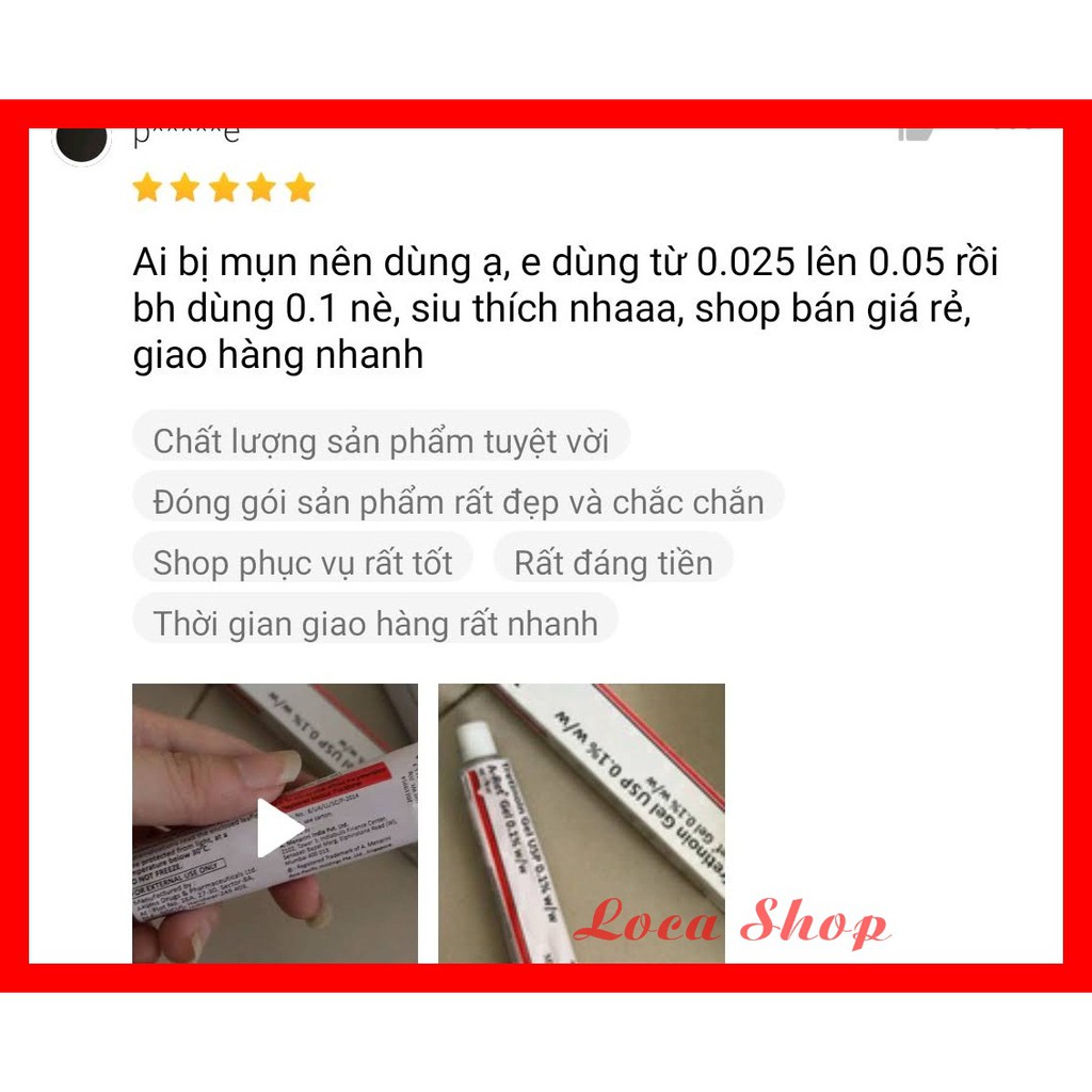 [Chính Hãng-Có sỉ] Tretinoin aret gel USP 0.025%, 0.05%, 0.1% - Gel giảm mụn, chống lão hóa, đều màu da | BigBuy360 - bigbuy360.vn