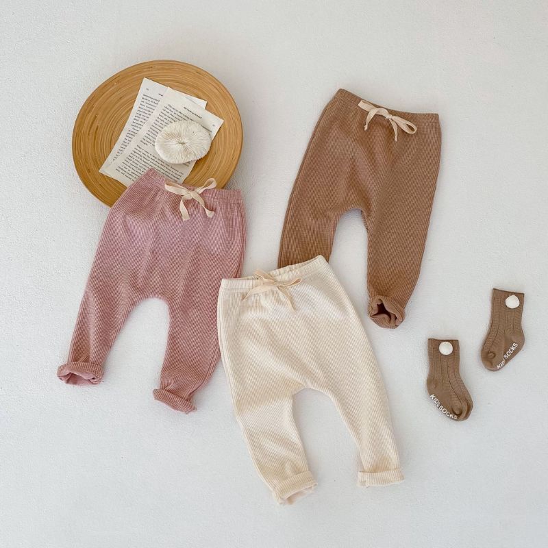 Quần dài đũng bỉm cotton thu đông cho bé trai.bé gái