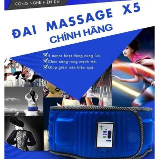 Đai massage X5 làm giảm mở bụng, mông, đùi