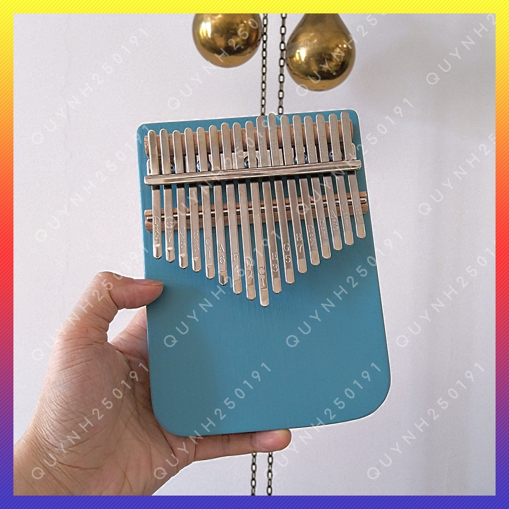 Đàn kalimba 17 phím gỗ nguyên khối cao cấp kiểu dáng tiện dụng - QLBD1216