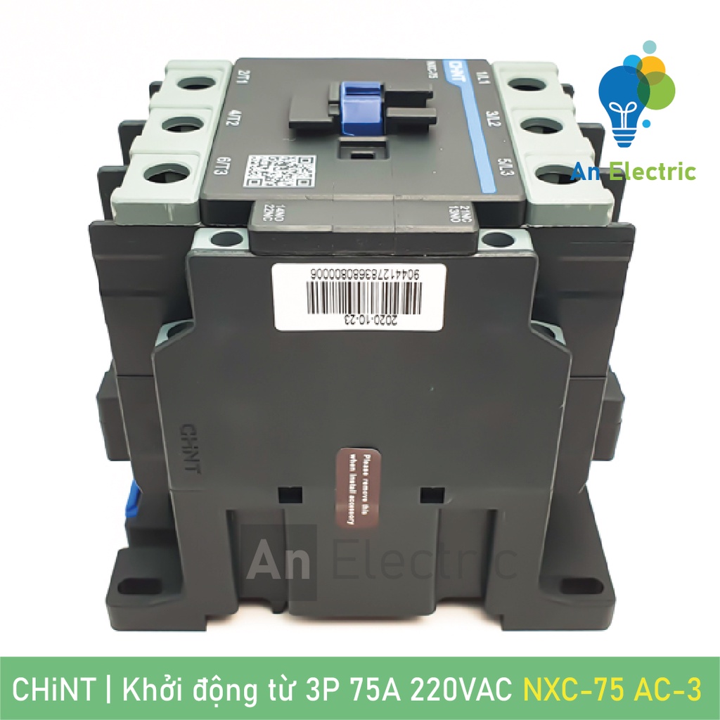 Khởi động từ 3 pha 3P 40A 65A 75A coil 220VAC CHINT chuyên dụng điều khiển động cơ