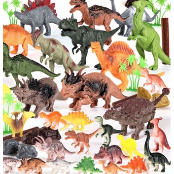 Hộp đồ chơi khủng long có hộp nhựa đựng cao cấp, dồ chơi giải trí tăng cường vận động 52 chi tiết Besthome