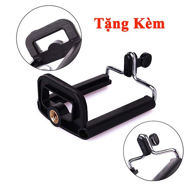 Chân máy ảnh, gậy chụp hình 3 chân, tripod Weifeng WT-3520, khung nhôm cao cấp, tặng kẹp đt + remote chụp hình