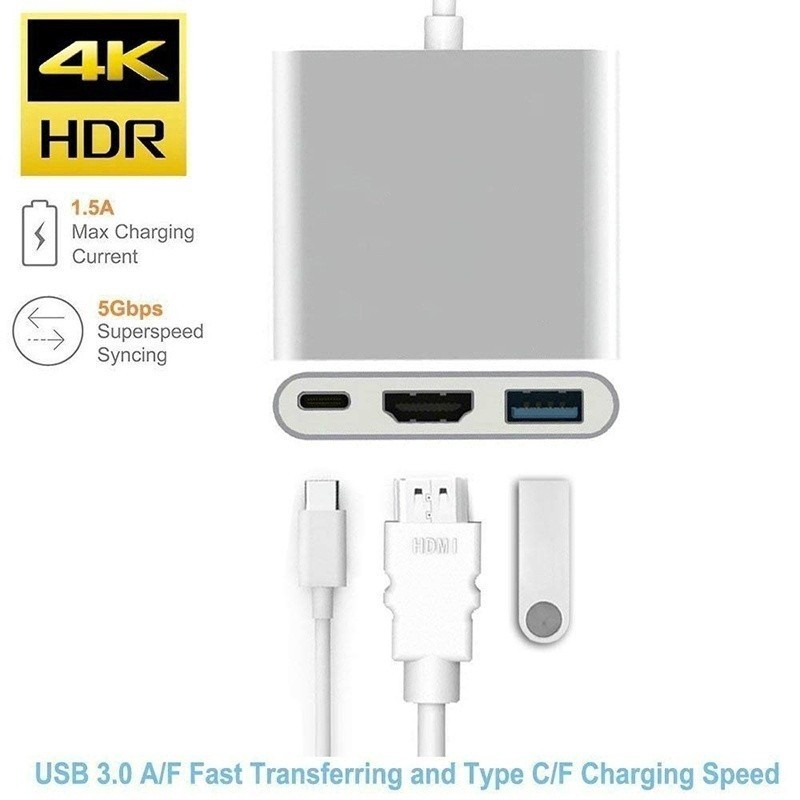 [ĐỦ MÀU] HUB Chuyển Đổi Đầu USB Type C Đa Năng Dành Cho Macbook Air Retina Pro